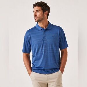 AriatTEK Heat Series Polo Men’s XL Blue Performance Golf Athletic Short Sleeve